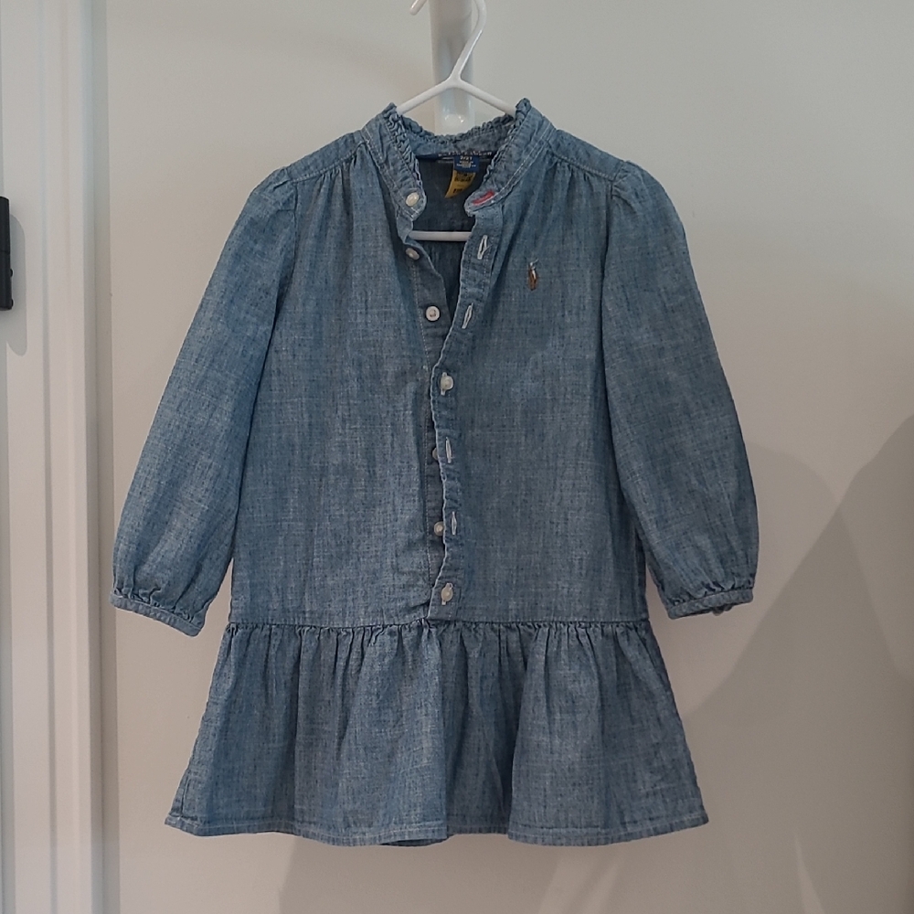Polo Ralph Lauren Girl Denim Button-Up Dress 2